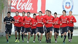 seleccion chilena entrenando